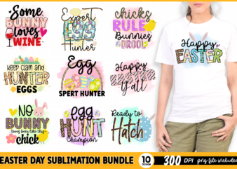 Easter Day Sublimation Bundle vector clipart