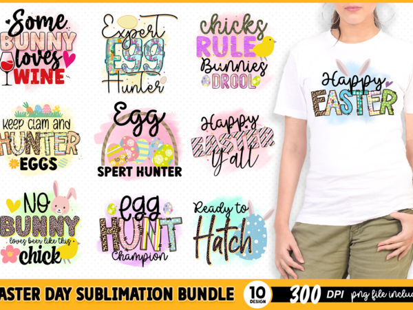 Easter day sublimation bundle vector clipart