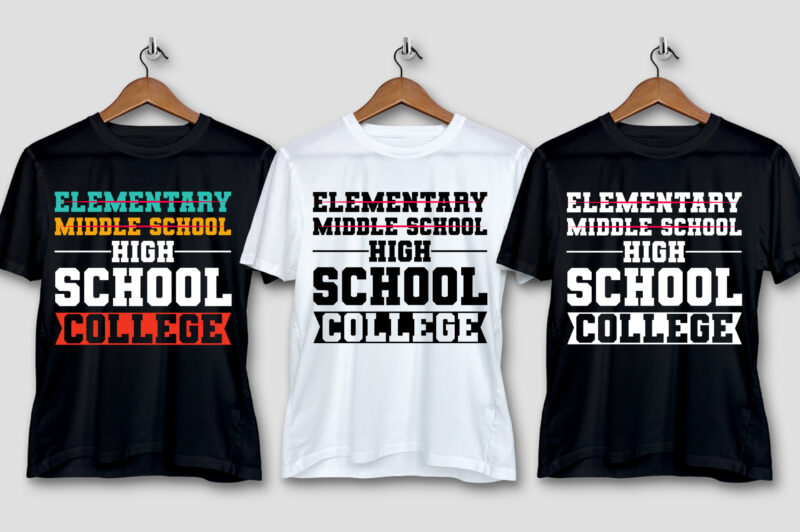 School T-Shirt Design Bundle