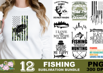 American Flag Fishing Fisherman PNG Sublimation Design