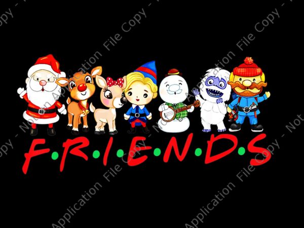 Christmas friends santa rudolph snowman family xmas png, christmas friends santa png, christmas png, santa png t shirt vector file