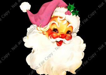 Pink Santa Claus Png, Pink Christmas Png, Santa Claus Png, Pink Santa Christmas Png t shirt illustration