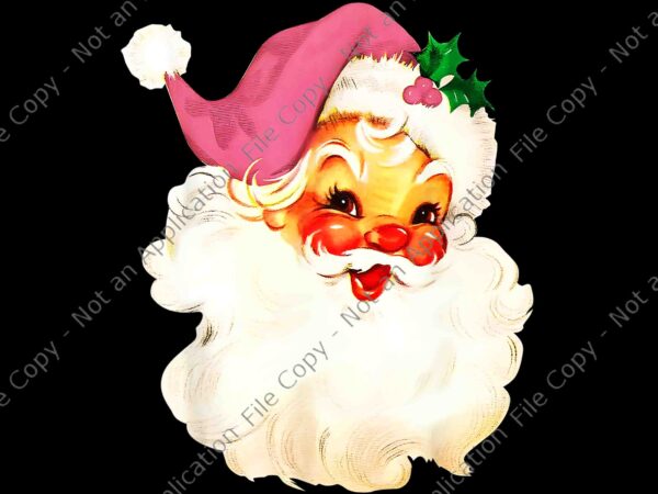 Pink santa claus png, pink christmas png, santa claus png, pink santa christmas png t shirt illustration