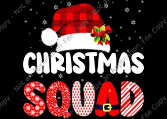 Christmas Squad Red Plaid Santa Png, Christmas Squad Hat Santa Png, Hat Santa Png, Christmas Png, Santa Png