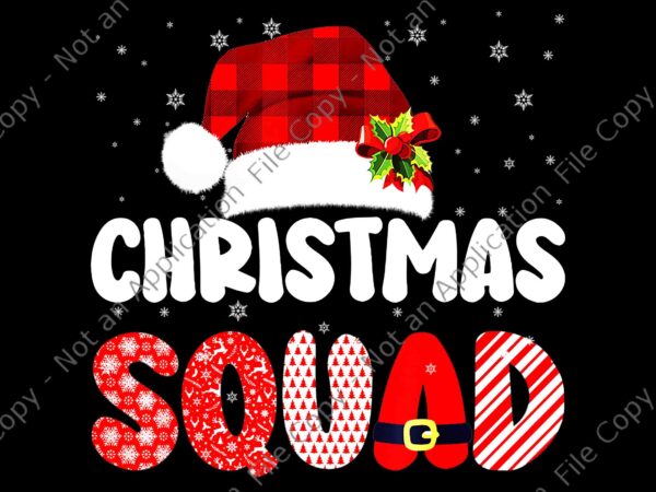Christmas squad red plaid santa png, christmas squad hat santa png, hat santa png, christmas png, santa png t shirt vector file