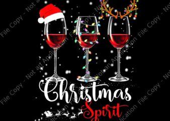 Christmas Spirits Glasses Of Wine Xmas Holidays Party Png, Glasses Of Wine Xmas Png, Christmas Spirits Png, Christmas Png t shirt vector file