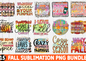 Fall Sublimation Bundle t shirt graphic design