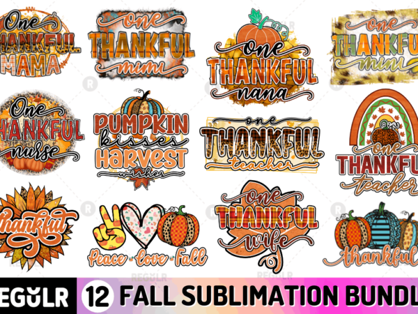 Fall sublimation bundle t shirt graphic design