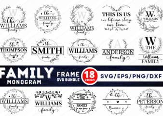 Family Monogram SVG Bundle