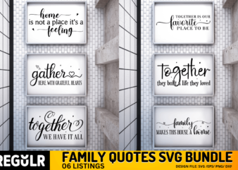 Family Quotes Svg Bundle