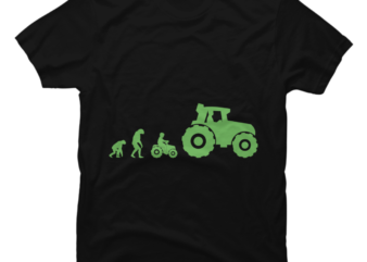 Farmer Evolution Farming Tractor Gift for Boys T-Shirt