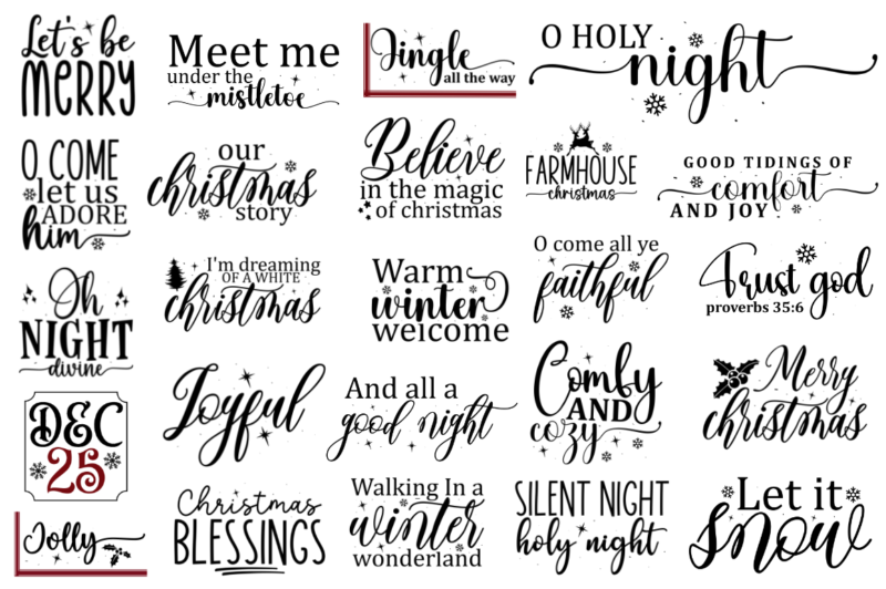 Farmhouse Christmas Sign Bundle