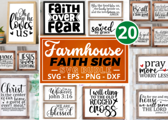 Farmhouse Faith Sign Bundle