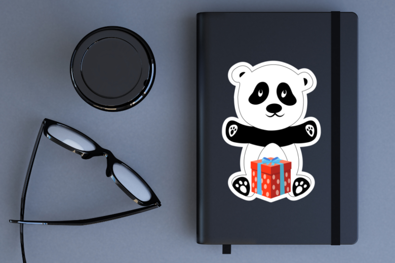 Cute Panda Printable Sticker Bundle