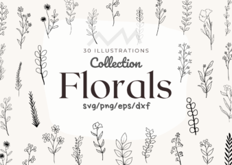 Floral SVG Bundle t shirt graphic design