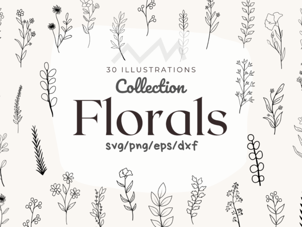 Floral svg bundle t shirt graphic design