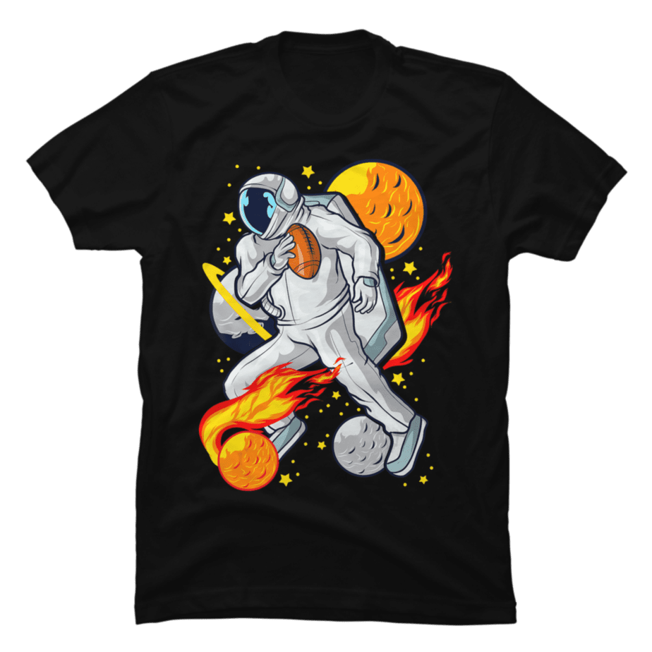 Football Shirt- Astronaut Space Football In Solar - Buy t-shirt designs