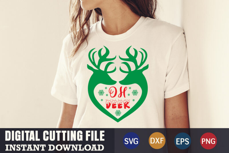 Oh deer svg, christmas naughty svg, christmas svg, christmas t-shirt, christmas svg shirt print template, svg, merry christmas svg, christmas vector, christmas sublimation design, christmas cut file