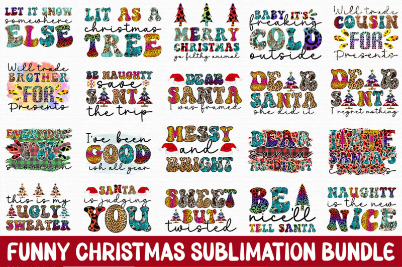 Funny Christmas Sublimation Bundle