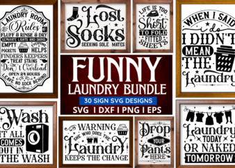 Funny Laundry Sign Svg Bundle t shirt graphic design