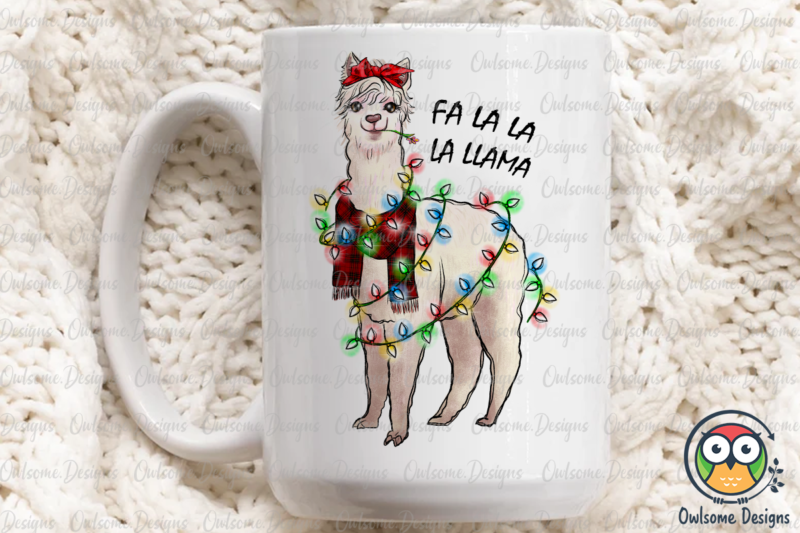 Funny Llama Christmas Sublimation