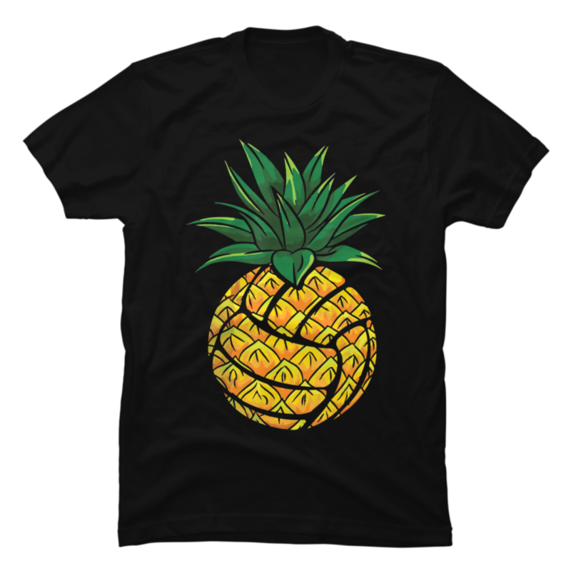 Funny Pineapple Volleyball T-Shirt