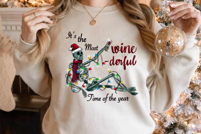 Funny Wine Christmas Sublimation Bundle