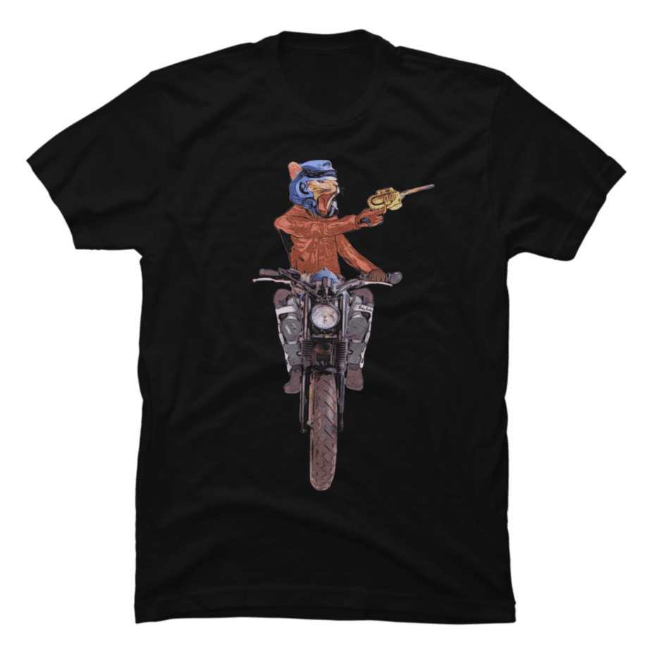 Fury Cat Riding Motorcycle Buy tshirt designs
