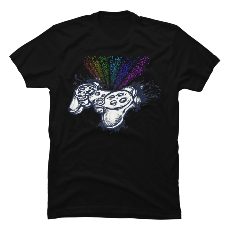 Game controller and rainbow tattoo - Buy t-shirt designs