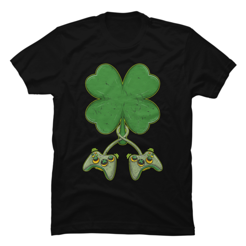Gamer St Patricks Day Video Game Shamrock - Buy t-shirt designs
