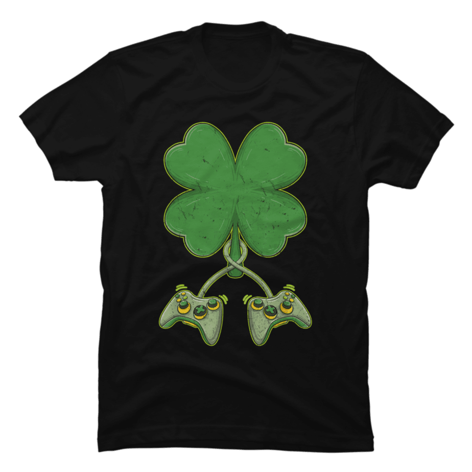 Gamer St Patricks Day Video Game Shamrock - Buy t-shirt designs