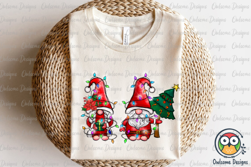 Gnomes Couple Christmas PNG Sublimation