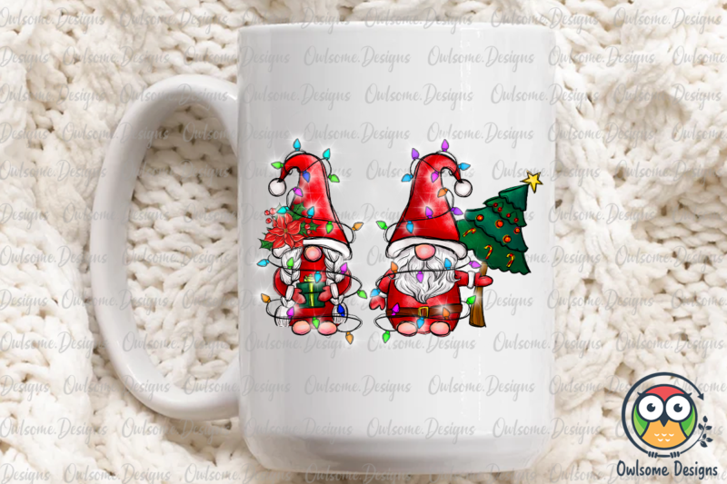 Gnomes Couple Christmas PNG Sublimation