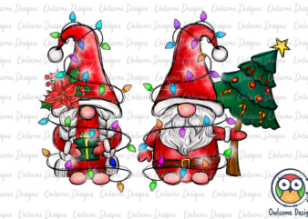 Gnomes Couple Christmas PNG Sublimation