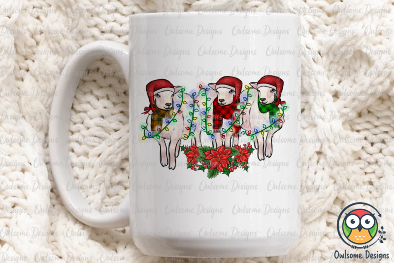 Goat Christmas PNG Sublimation