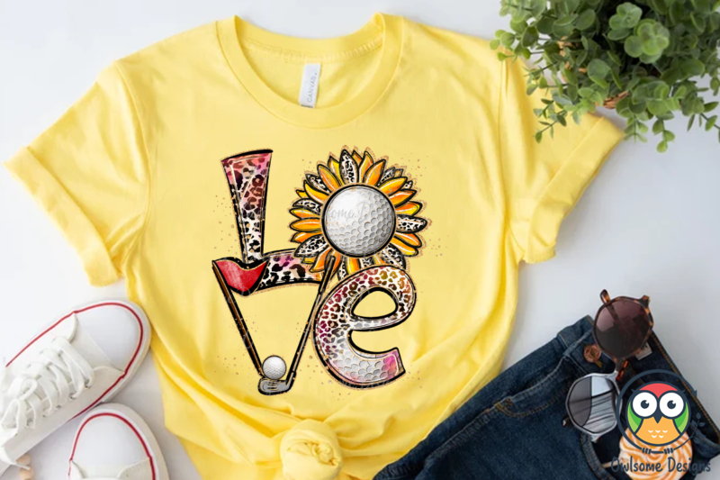 Golf Love Sublimation PNG Designs