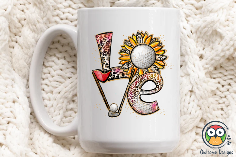 Golf Love Sublimation PNG Designs