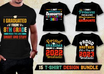 Graduate T-Shirt Design Bundle