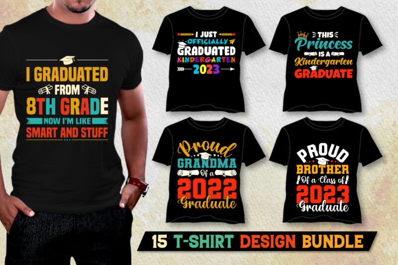 Graduate T-Shirt Design Bundle