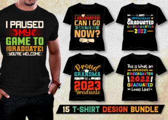 Graduate T-Shirt Design Bundle