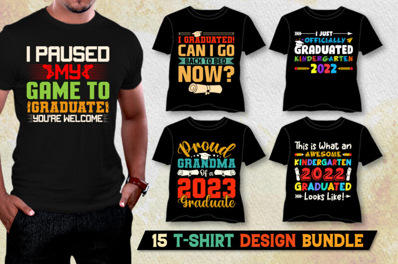 Graduate T-Shirt Design Bundle