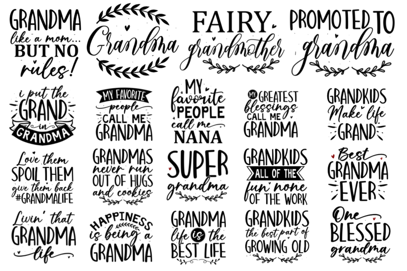 Grandma SVG Bundle