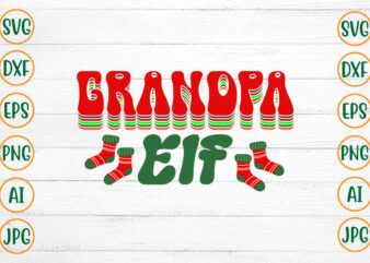 Grandpa Elf Retro Design
