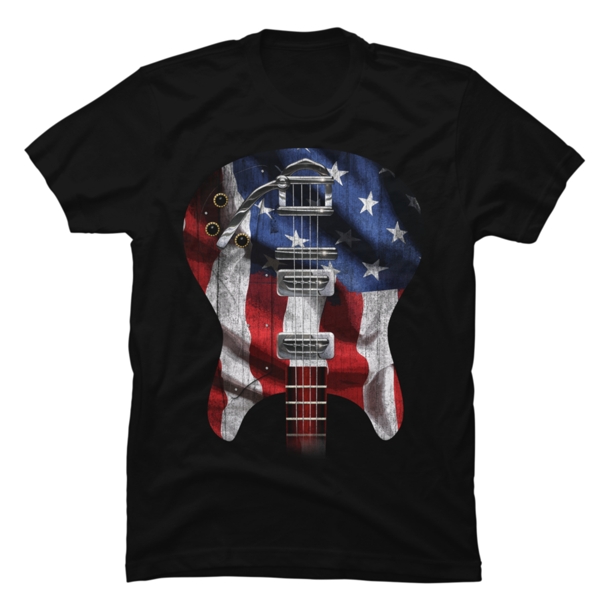 Guitar Body FlagT USA - Buy t-shirt designs