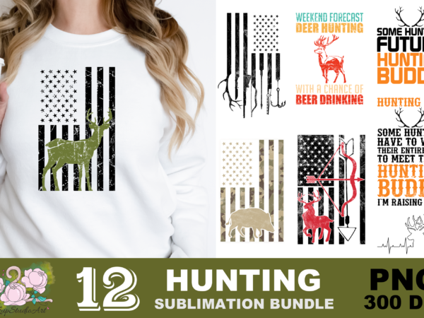 Hunting american flag deer png sublimation design