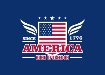 HOME OF FREEDOM AMERICA graphic t shirt