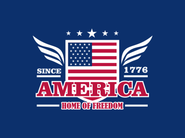 Home of freedom america graphic t shirt