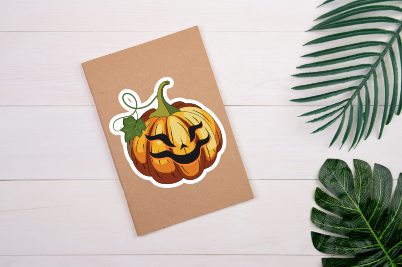 Halloween Pumpkin Sticker Bundle