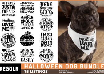 Halloween Dog Svg Bundle