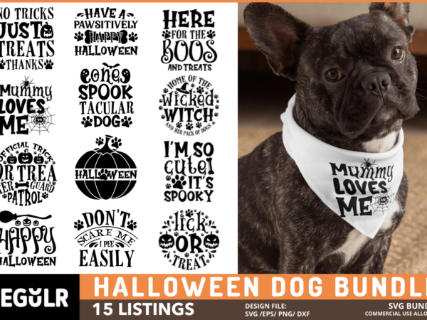 Halloween dog svg bundle graphic t shirt